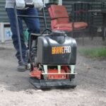 BravePro Forward Plate Compactor | 16 In. | Tank and Wheel Kit | Honda GX160 - working-component detail