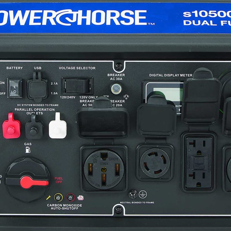 0310182_powerhorse-inverter-generator-10500-surge-watt-dual-fuel-electric-start.jpg Powerhorse Inverter Generator | 10,500 Surge Watt | Dual Fuel | Electric Start - Image 1