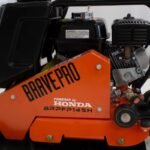 BravePro Forward Plate Compactor | 20 In. | Rubber Mat, Tank, and Wheel Kit | Honda GX160 - working-component detail