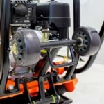 BravePro Forward Plate Compactor | 16 In. | Rubber Mat, Tank, and Wheel Kit | Honda GX160 - working-component detail