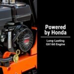 BravePro Forward Plate Compactor | 16 In. | Rubber Mat, Tank, and Wheel Kit | Honda GX160 - working-component detail