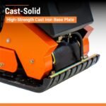 BravePro Forward Plate Compactor | 16 In. | Rubber Mat, Tank, and Wheel Kit | Honda GX160 - working-component detail