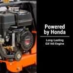 BravePro Forward Plate Compactor | 20 In. | Rubber Mat, Tank, and Wheel Kit | Honda GX160 - working-component detail