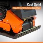 BravePro Forward Plate Compactor | 20 In. | Rubber Mat, Tank, and Wheel Kit | Honda GX160 - working-component detail