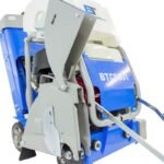BT Concrete Saw | 18 In. | GX390 | Screw Feed Blade Adjustment - working-component detail