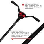 30" Portable Honda Concrete Power Trowel with 18ft Bull Float Handle GX35 - handle detail