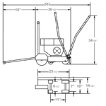 CC1000 Small Joint Cutting Saw - Gas & Electric - 8" Blade Capacity - working-component detail