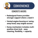 9 Cu Ft Cement Mixer | Crown | Poly Drum | Honda Gas | Towable - Image 5