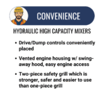 16 Cu Ft Mortar/Plaster Mixer Baldor Electric Motor | Hydraulic Drive/Dump | Highway Towable - detail view 4