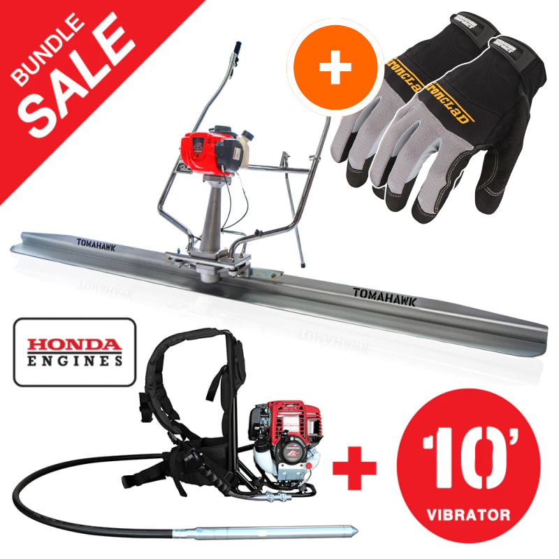 Honda_Concrete_Finishing_Bundle_with_Magnesium_Screed_Blade_Float_and_Honda_Vibrator_with_10_Whip.png Honda Concrete Finishing Bundle with Magnesium Screed Blade Float and Honda Vibrator with 10" Whip W/ Free Vibration Impact Ironclad Gloves - Image 1