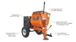 Brave Mortar Mixer | 8 Cu. Ft. Steel Drum | Honda GX239 Gas - Image 15