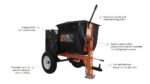 Brave Mortar Mixer | 8 Cu. Ft. Poly Drum | Honda GX239 Gas - Image 14