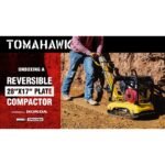Tomahawk 6.5 HP Honda Reverse Hydraulic Plate Compactor for Soil, Aggregate, Cohesive Compaction - in-use view