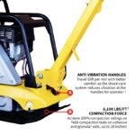 Tomahawk 6.5 HP Honda Reverse Hydraulic Plate Compactor for Soil, Aggregate, Cohesive Compaction - in-use view