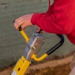 Tomahawk 6.5 HP Honda Reverse Hydraulic Plate Compactor for Soil, Aggregate, Cohesive Compaction - in-use view