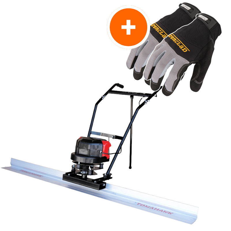 Tomahawk Battery Power Screed 36V 7ah + Aluminum Blade - working-component detail