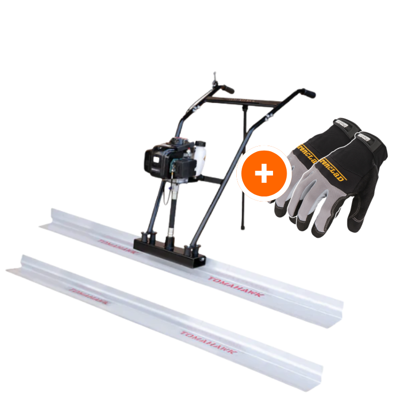 Tomahawk Concrete Power Screed Dual Aluminum Blade Bundle (Choose 2 Boards) - working-component detail
