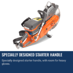 Husqvarna K970 Rescue Saw 14" - Gas - handle detail