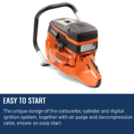 Husqvarna K1270 Rail Saw Powerhead - Gas - Image 3