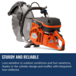 Husqvarna K970 SmartGuard Concrete Saw - Gas - Image 4