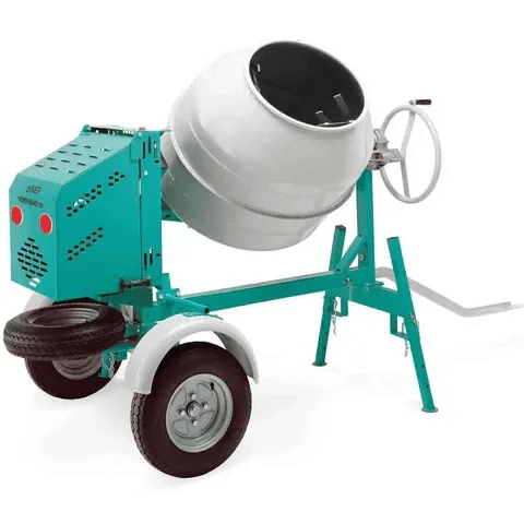 concrete-mixer-imer-usa-workman-II-6.png Imer Concrete Mixer - Workman II 350 - 12 Cu Ft Steel Drum - W/O Engine - Image 1