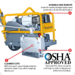 Soft Cut Concrete Saw - 13 HP - 1.5" Depth - 10" Blade - Image 4