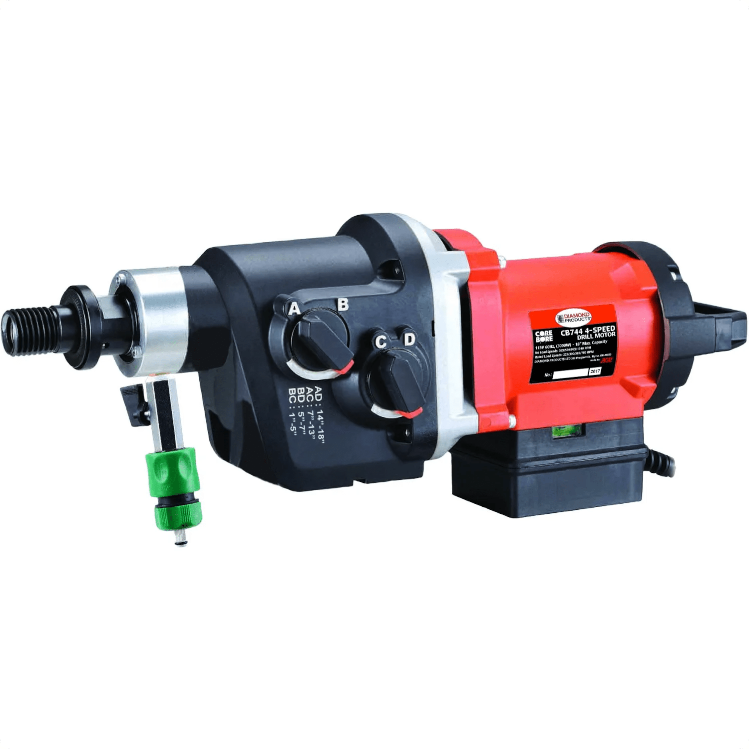 core-drill-for-sale-weka-cb744.png Core Bore Drill CB744 18" - 25AMP|1PH - Rig-Mounted - Image 1