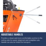 Husqvarna Floor Saw 5000 D | Walk-Behind Floor Saw - handle detail