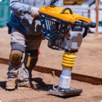 3 HP Honda Vibratory Rammer Tamper with Honda GX100 Engine 3350 lbs/ft W/ Free Vibration Impact Ironclad Gloves - Image 5