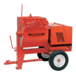 8 Cu Ft Mortar/Plaster Mixer Baldor Electric Motor | Highway Towable
