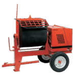 8 Cu Ft Mortar/Plaster Mixer | Poly-Drum | Baldor Electric Motor | Highway Towable