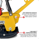 Reversible Plate Compactor - Honda GX200 - 6.5 HP - 7,000 lbs/ft_ - detail view 6