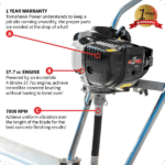 Tomahawk Concrete Power Screed Dual Aluminum Blade Bundle (Choose 2 Boards) - detail view 4