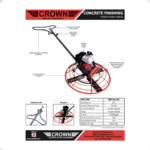 Crown Equipment Power Trowel - 46" Walk Behind - Honda - Image 3