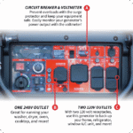Inverter Generator – 10,000 Watt, Gas Powered, Electric Start, Super Quiet & Portable - Image 3