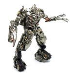 Rovinta Deformation Robot action figure in silver tank transformer style
