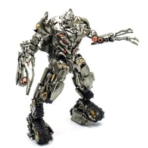 Rovinta Deformation Robot action figure in silver tank transformer style