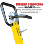 Reversible Plate Compactor - Honda GX160 - 5.5 HP - 3,500 lbs/ft_ W/ Free Vibration Impact Ironclad Gloves - Image 8