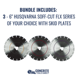 Husqvarna Soff-Cut 150 Bundle w/ 3 Blades - detail view 2