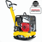Reversible Plate Compactor - Honda GX160 - 5.5 HP - 3,500 lbs/ft_ W/ Free Vibration Impact Ironclad Gloves - Image 4