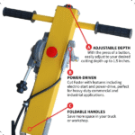 Soft Cut Concrete Saw - 13 HP - 1.5" Depth - 10" Blade - Image 6