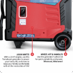 Inverter Generator – 10,000 Watt, Gas Powered, Electric Start, Super Quiet & Portable - Image 5