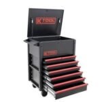 K Tool International Service Cart Premium 7 Drawer 750 lb. (Matte Black)