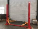 Katool KT-H100 Symmetric 2 Post Floor Plate Car Lift 10,000 lbs - Red - Image 4