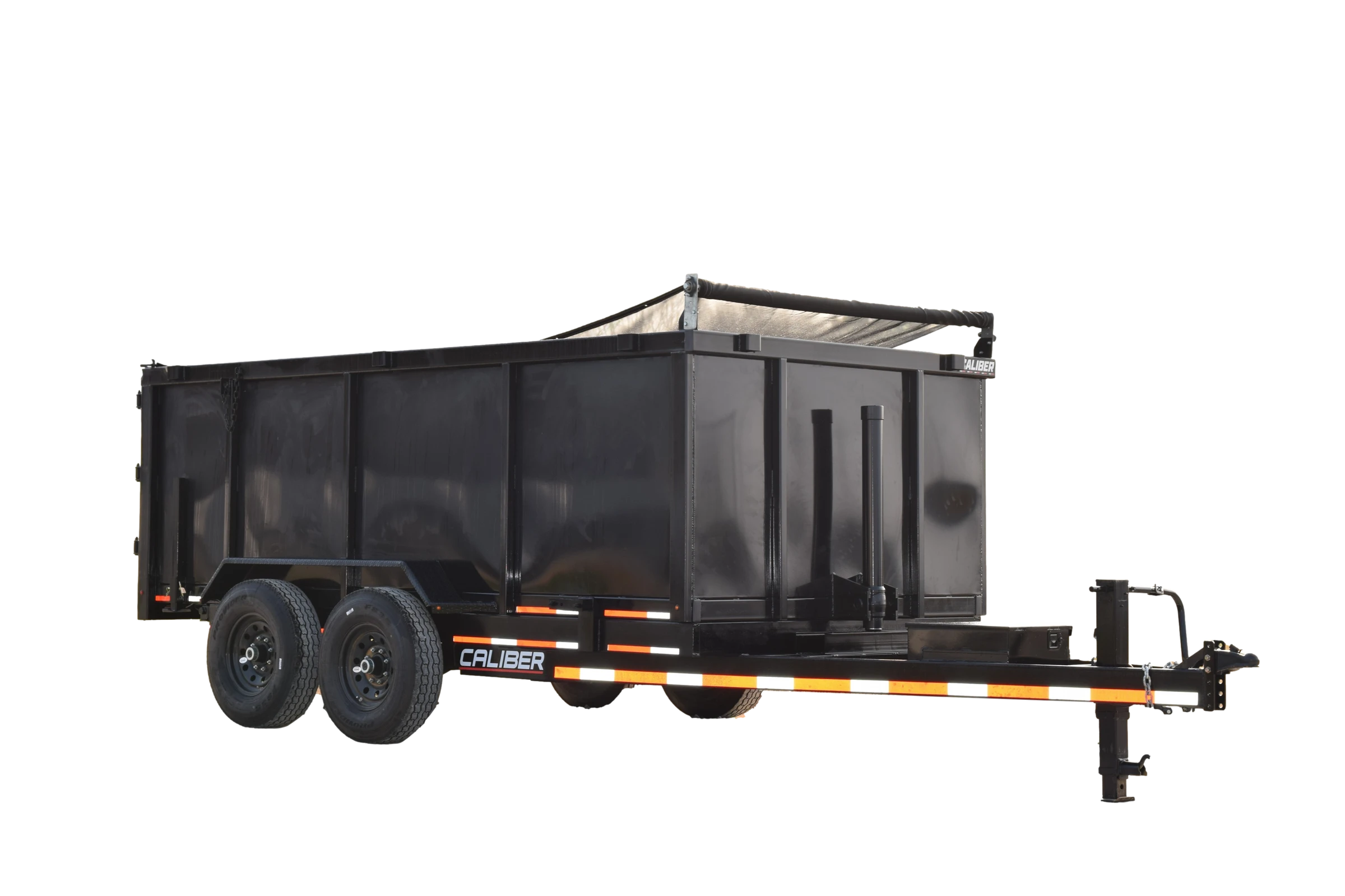1_clipped_rev_1.webp CA804 Caliber 7X14 Dump Trailer 14K Telescope Lift W/ 4' Sides - Image 1