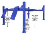 Atlas® Platinum PVL14OF-EXT ALI Certified Open Front 4 Post Alignment Lift 14,000 lbs - Image 3