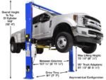 Atlas® Platinum PVL10 ALI Certified Adj Height 2 Post Lift 10,000 lbs w/Ext Kit - Image 4