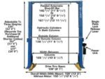 Atlas® PV15PX Adj Height Symmetric 2 Post Lift 15,000 lbs - Image 6