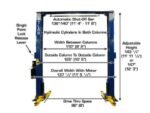 Atlas® PV10PX Symmetric/Asymmetric Heavy-Duty 2 Post Lift 10,000 lbs - Image 6