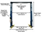 Atlas® OH-10X Ex-Tall/Ex-Wide 2 Post Lift 10,000 lbs - Image 8
